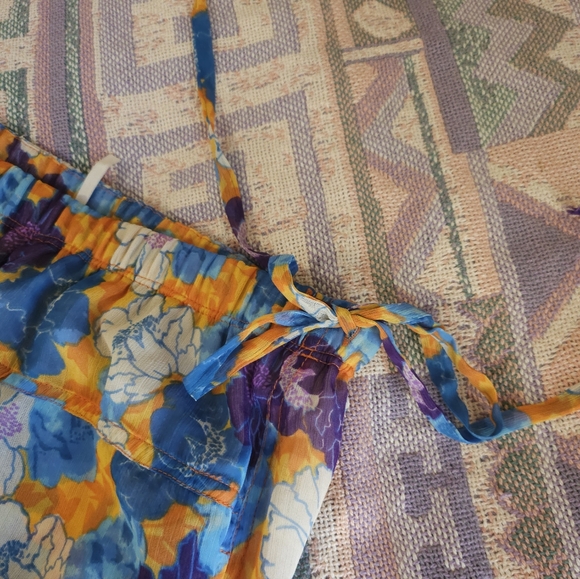 Free People Misty Floral Print Balloon Pants Size XS - Picture 5 of 9